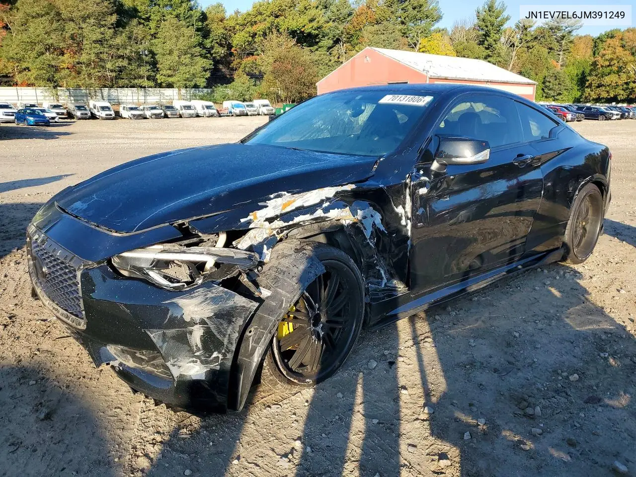 JN1EV7EL6JM391249 Infiniti Q60 2018 — повреждение Передняя часть, фото до ремонта