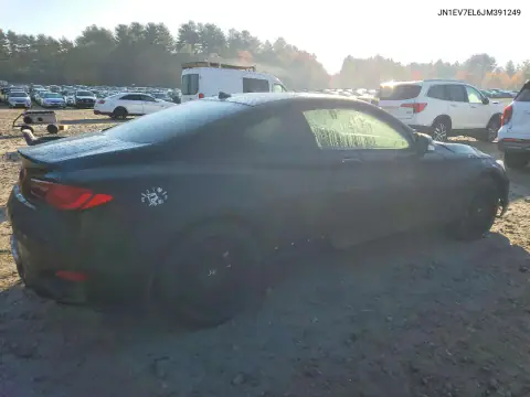 JN1EV7EL6JM391249 — 2018 Infiniti Q60, фото 3 с аукциона Copart, Передняя часть