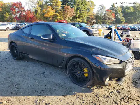 JN1EV7EL6JM391249 — 2018 Infiniti Q60, фото 4 с аукциона Copart, Передняя часть