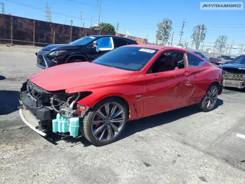 JN1FV7EK4JM530922 — 2018 Infiniti Q60, Передняя часть, фото до ремонта