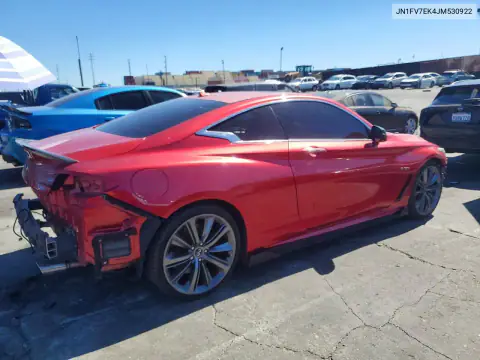 JN1FV7EK4JM530922 — 2018 Infiniti Q60, фото 3 с аукциона Copart, Передняя часть