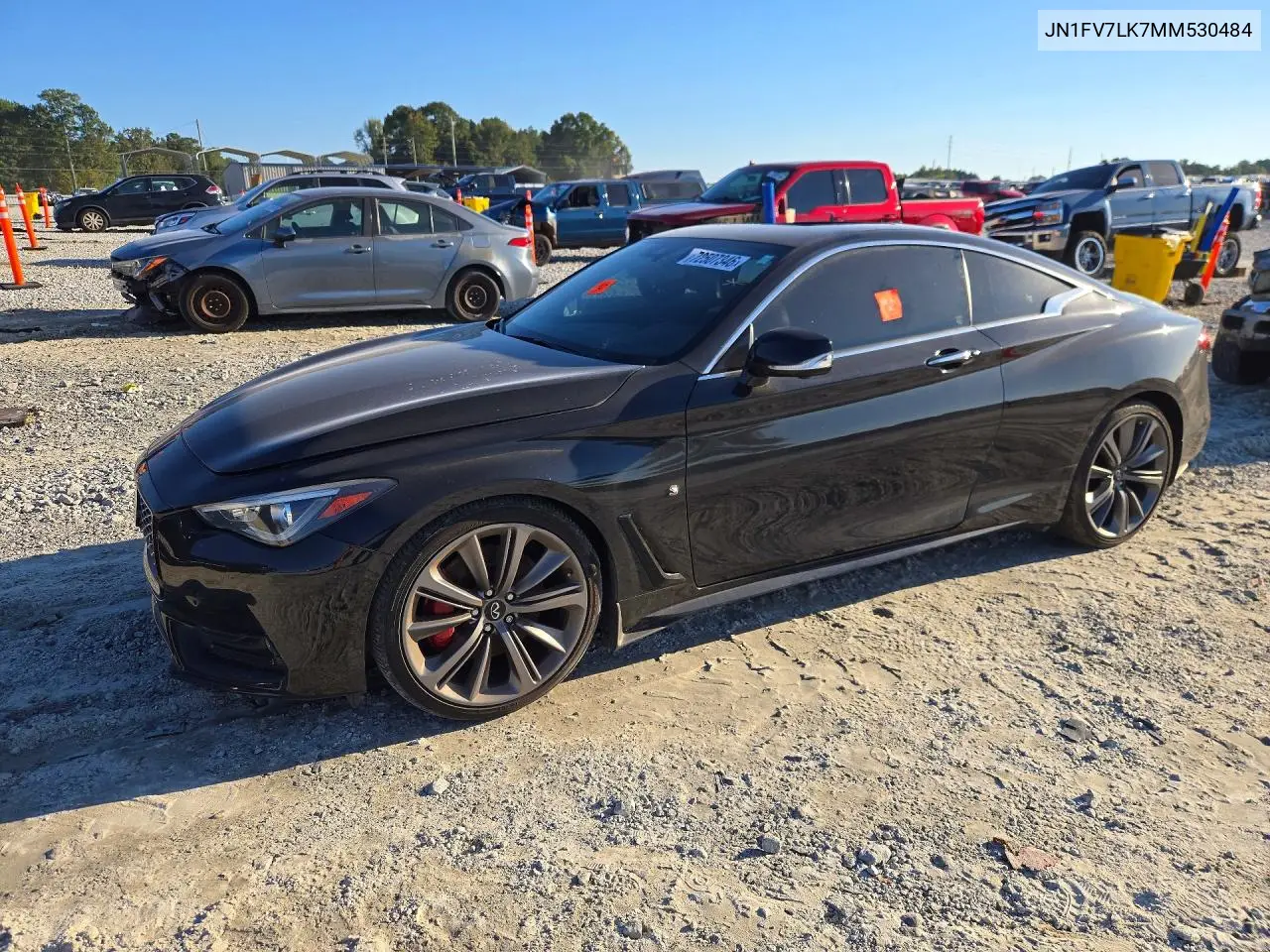 JN1FV7LK7MM530484 Infiniti Q60 2021 — повреждение Вандализм, фото до ремонта