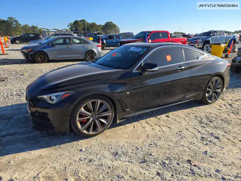 JN1FV7LK7MM530484 — 2021 Infiniti Q60, Вандализм, фото до ремонта