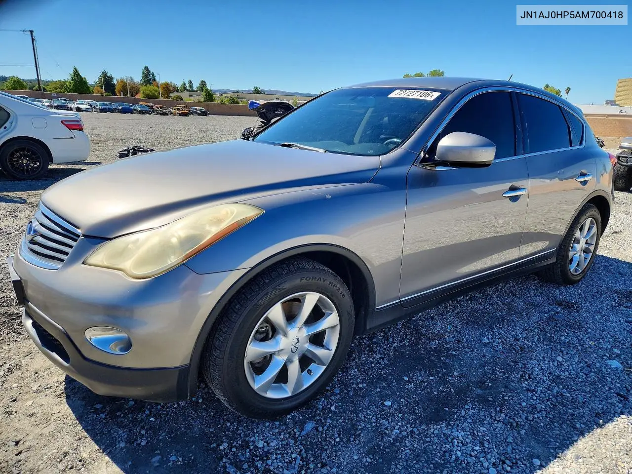JN1AJ0HP5AM700418 Infiniti QX50 2010 — повреждение Боковая часть, фото до ремонта