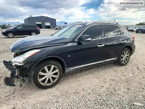JN1BJ0RR7HM405738 — 2017 Infiniti QX50, Передняя часть, фото до ремонта