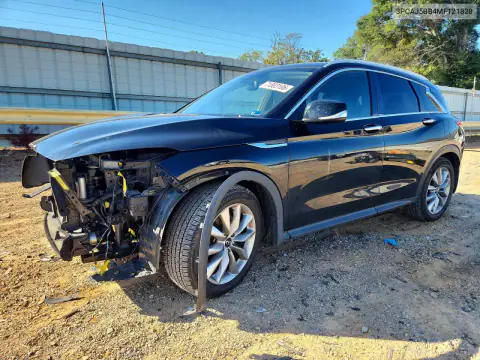 3PCAJ5BB4MF121828 — 2021 Infiniti QX50, Передняя часть, фото до ремонта