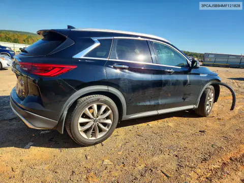 3PCAJ5BB4MF121828 — 2021 Infiniti QX50, фото 3 с аукциона Copart, Передняя часть