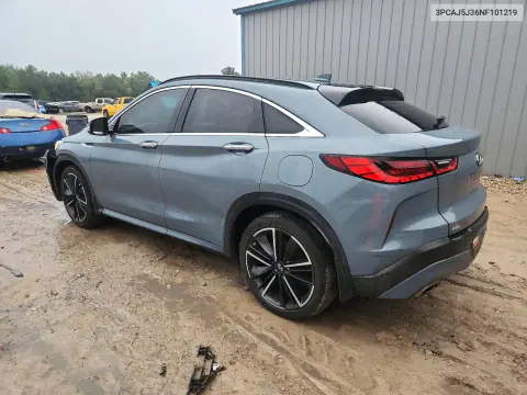 2022 Infiniti Qx55 Luxe VIN 3PCAJ5J36NF101219 фото 2