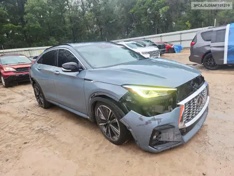 2022 Infiniti Qx55 Luxe VIN 3PCAJ5J36NF101219 фото 4