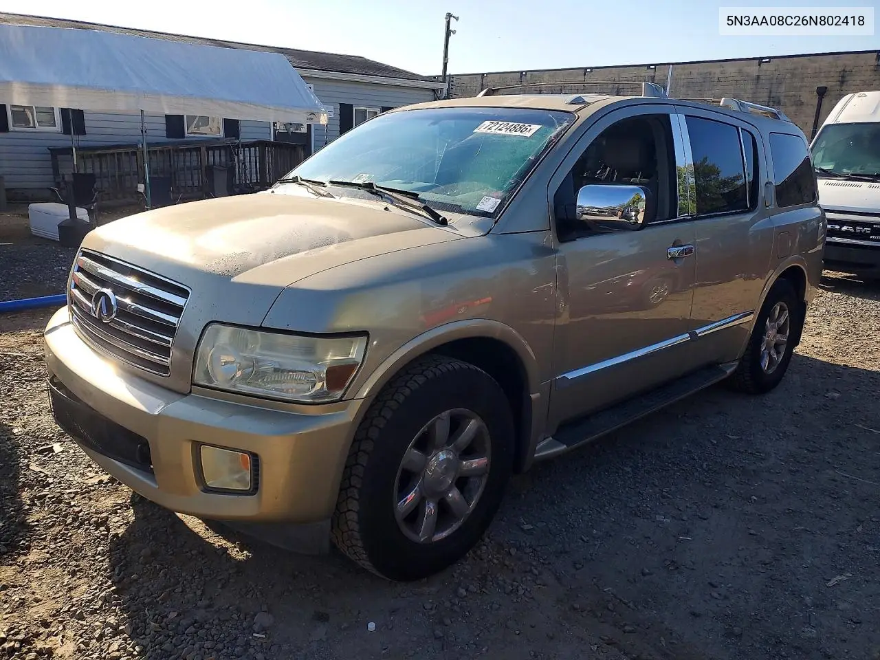5N3AA08C26N802418 Infiniti QX56 2006 — повреждение Естественный износ, фото до ремонта
