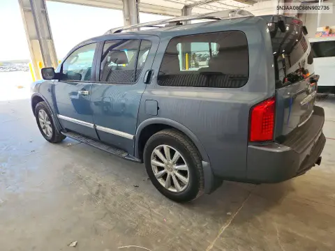 2008 Infiniti Qx56 Base VIN 5N3AA08C88N902736 фото 2
