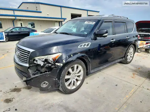 JN8AZ2NFXB9503766 — 2011 Infiniti QX56, Передняя часть, фото до ремонта