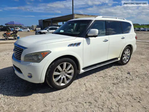 JN8AZ2NC7B9301585 — 2011 Infiniti QX56, Мелкие вмятины и царапины, фото до ремонта