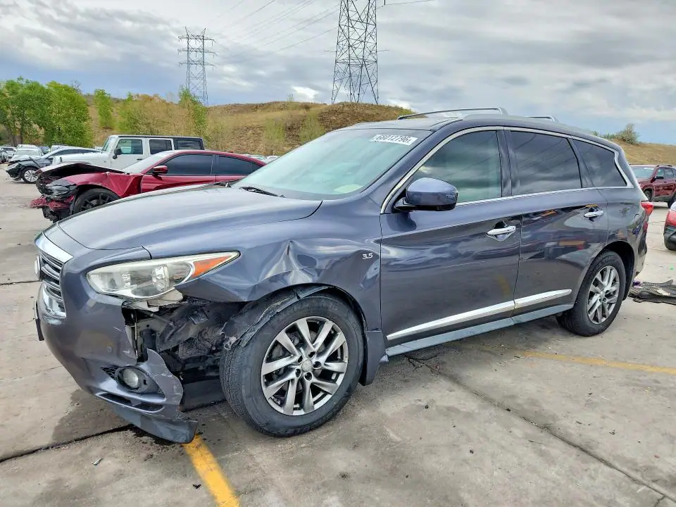 5N1AL0MM6EC551415 Infiniti QX60 2014 — повреждение Передняя часть, фото до ремонта