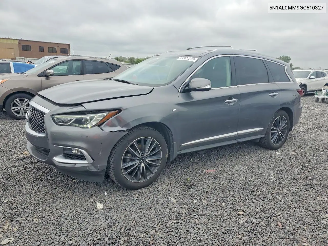 5N1AL0MM9GC510327 Infiniti QX60 2016 — повреждение Передняя часть, фото до ремонта