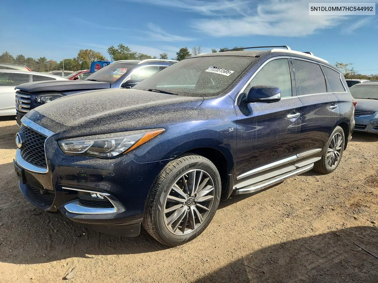 5N1DL0MM7HC544992 Infiniti QX60 2017 — повреждение Подтопление, фото до ремонта