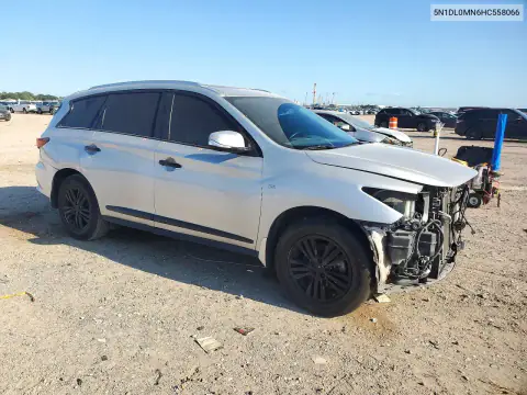 5N1DL0MN6HC558066 — 2017 Infiniti QX60, фото 4 с аукциона Copart, Передняя часть