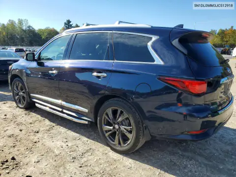 5N1DL0MM3JC512918 — 2018 Infiniti QX60, фото 2 с аукциона Copart, Подтопление