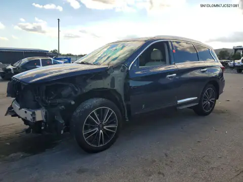 5N1DL0MN7JC521081 Infiniti QX60 2018 — повреждение Передняя часть, фото до ремонта