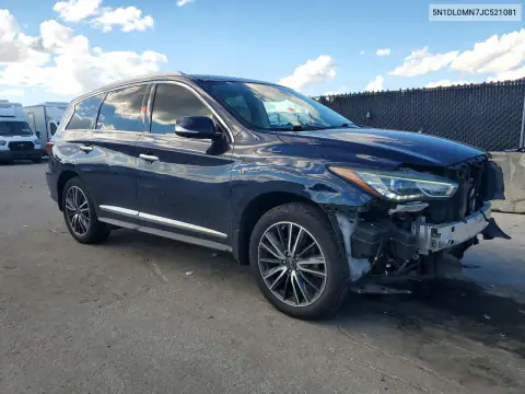5N1DL0MN7JC521081 — 2018 Infiniti QX60, фото 4 с аукциона Copart, Передняя часть