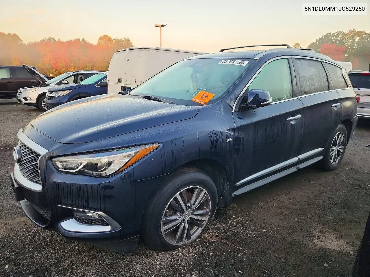 5N1DL0MM1JC529250 Infiniti QX60 2018 — повреждение Мелкие вмятины и царапины, фото до ремонта