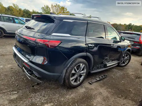 5N1DL1FS3NC339134 — 2022 Infiniti QX60, фото 3 с аукциона Copart, Боковая часть