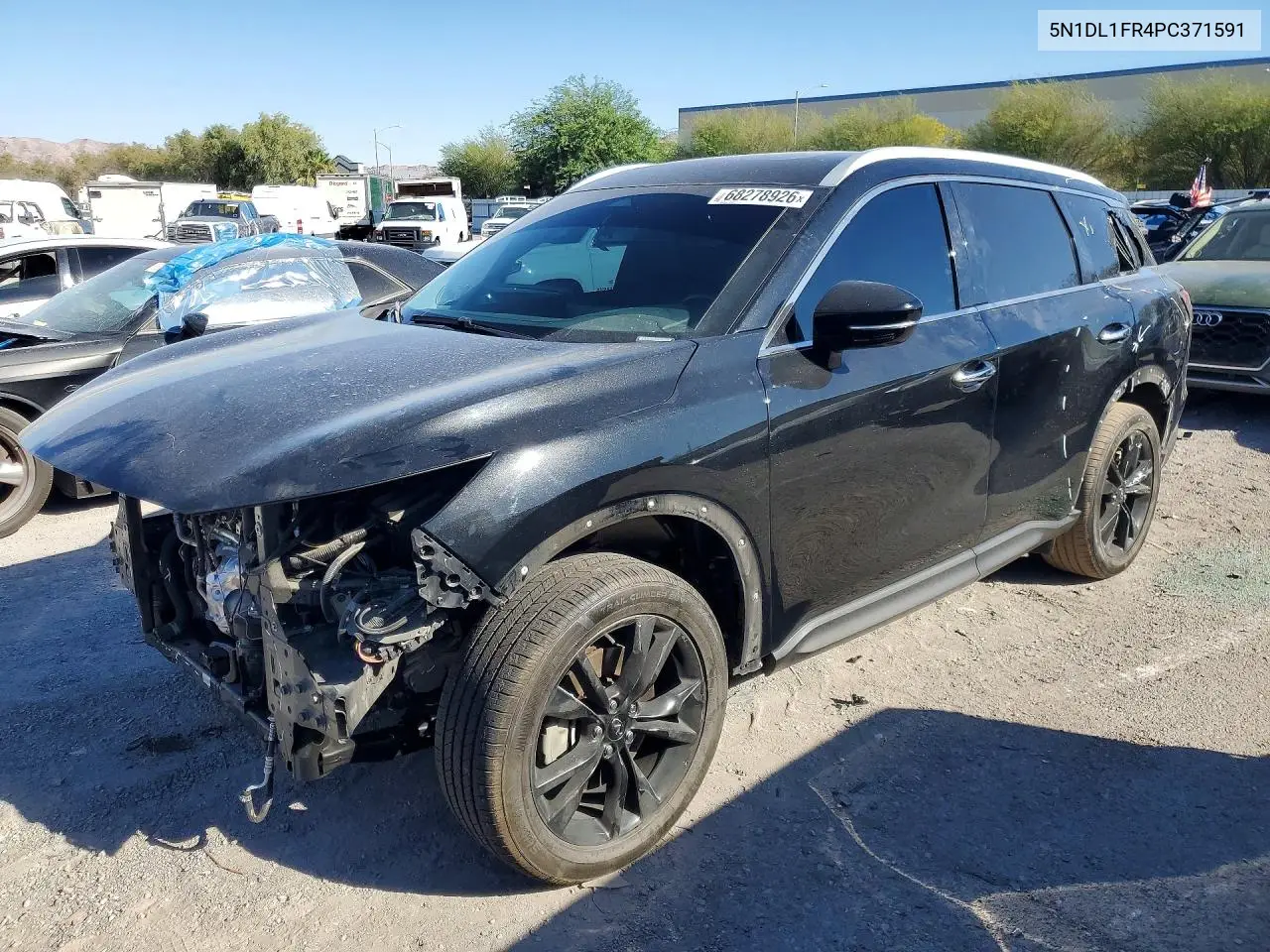 5N1DL1FR4PC371591 Infiniti QX60 2023 — повреждение Повреждения со всех сторон, фото до ремонта