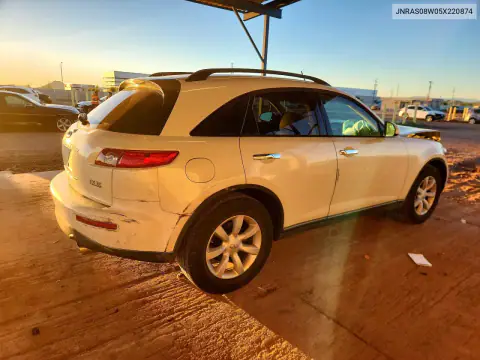 JNRAS08W05X220874 — 2005 Infiniti QX70, фото 3 с аукциона Copart, Передняя часть