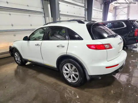 JNRAS08W58X207994 — 2008 Infiniti QX70, фото 2 с аукциона Copart, Передняя часть