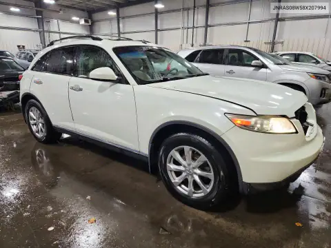 JNRAS08W58X207994 — 2008 Infiniti QX70, фото 4 с аукциона Copart, Передняя часть