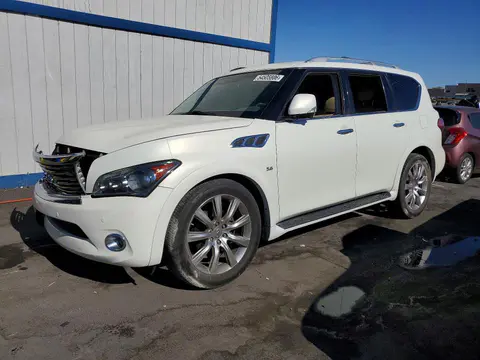 JN8AZ2ND4E9750901 — 2014 Infiniti QX80, Передняя часть (Front End), фото до ремонта