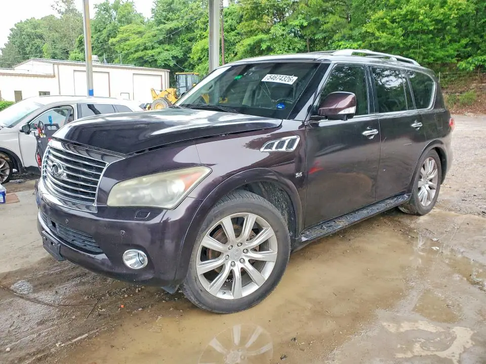 JN8AZ2NC0E9352589 Infiniti QX80 2014 — повреждение Передняя часть, фото до ремонта
