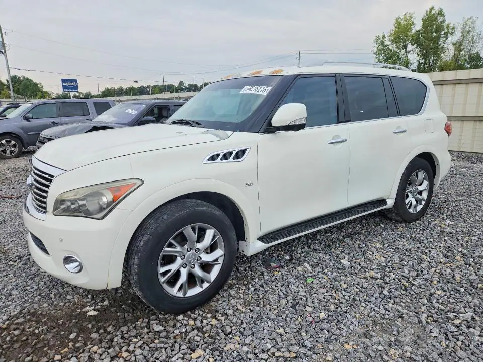 JN8AZ2NF7E9551696 Infiniti QX80 2014 — повреждение Задняя часть, фото до ремонта