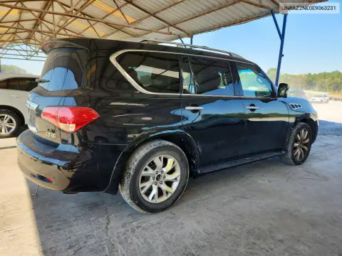 JN8AZ2NE0E9063231 — 2014 Infiniti QX80, фото 3 с аукциона Copart, Передняя часть