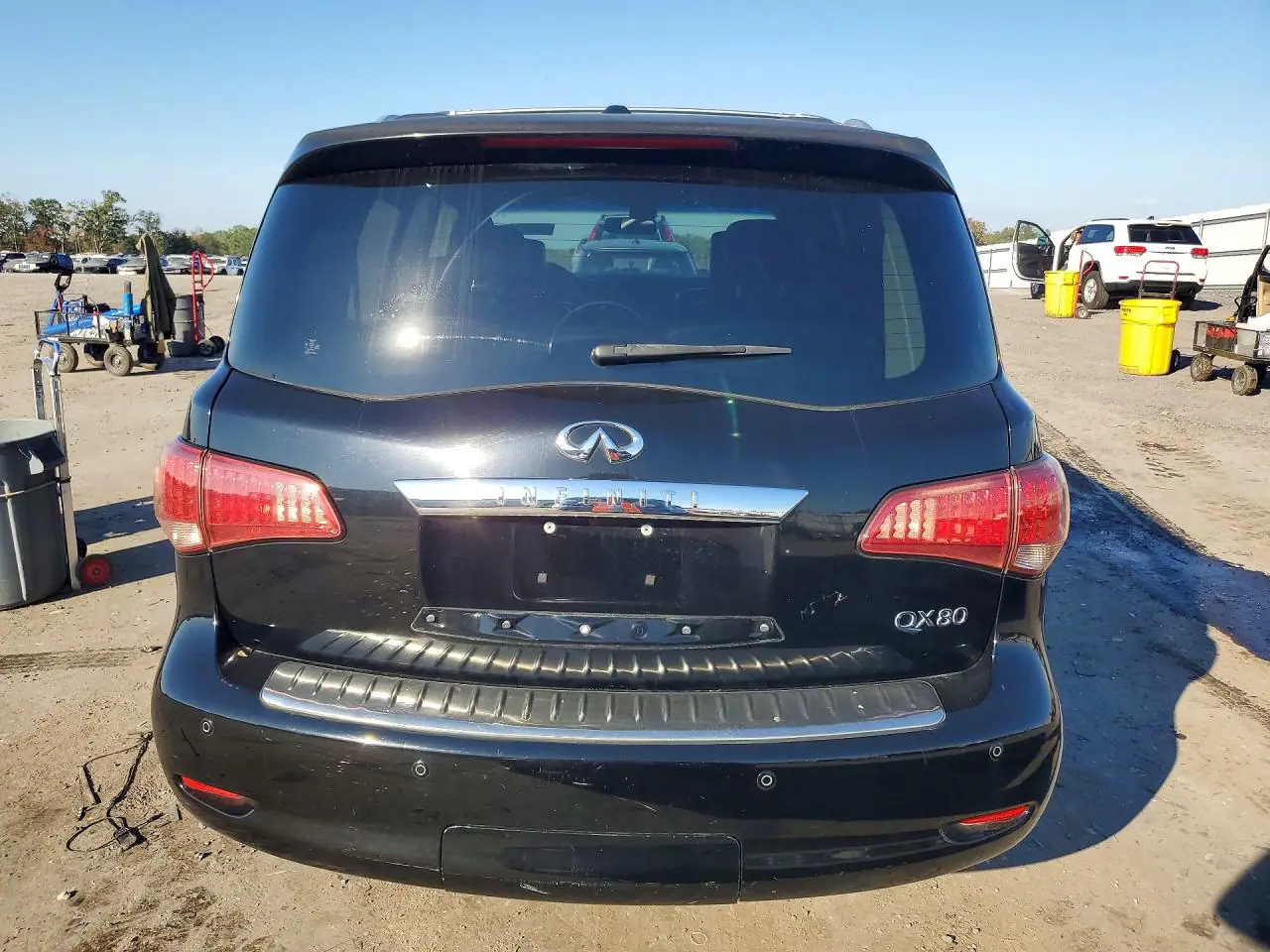 JN8AZ2NF3E9555177 — 2014 Infiniti QX80, фото 6 с аукциона Copart, Мелкие вмятины и царапины