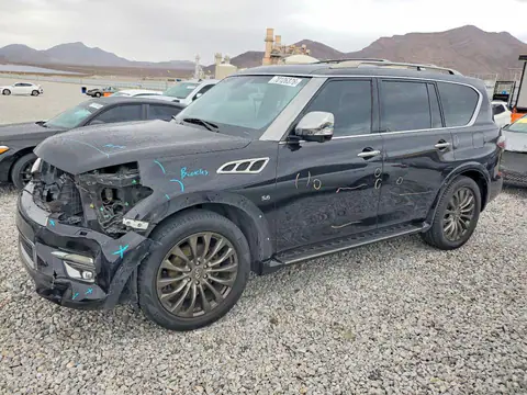 JN8AZ2NE4F9083953 — 2015 Infiniti QX80, Передняя часть (Front End), фото до ремонта