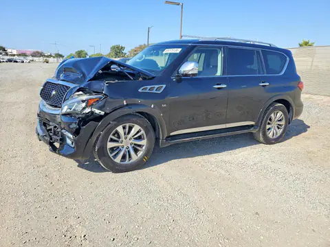 JN8AZ2ND9G9801523 — 2016 Infiniti QX80, Передняя часть (Front End), фото до ремонта