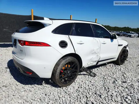 SADCL2GX4JA322434 — 2018 Jaguar F-Pace, фото 3 с аукциона Copart, Боковая часть