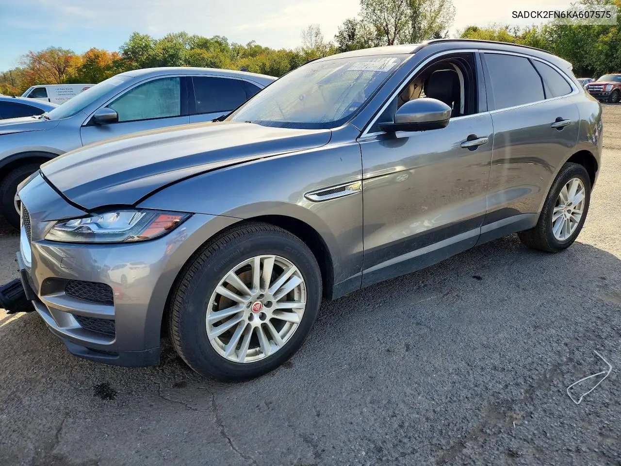2019 Jaguar F-Pace Prestige VIN SADCK2FN6KA607575 фото 1