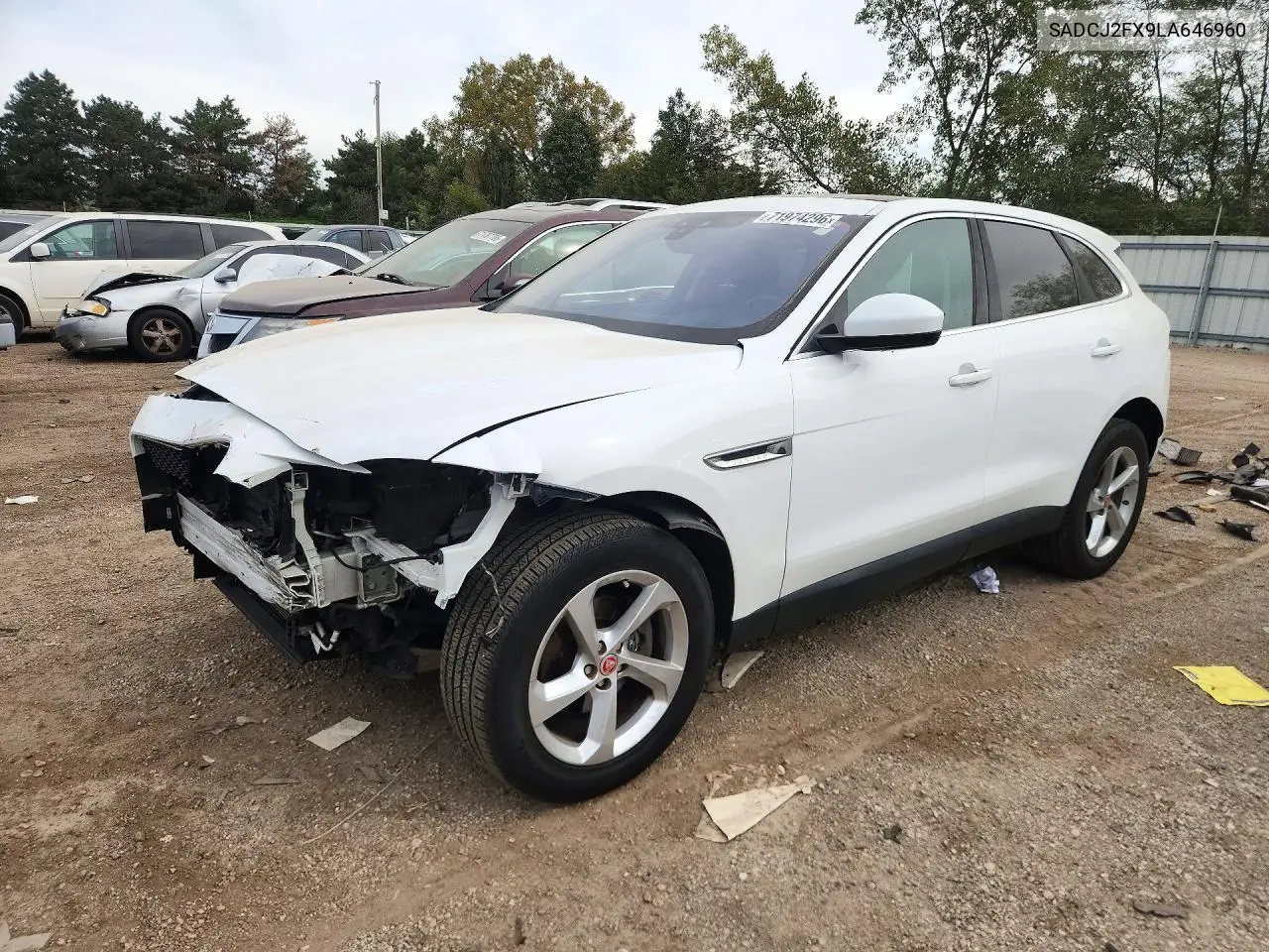 2020 Jaguar F-Pace Premium VIN SADCJ2FX9LA646960 фото 1