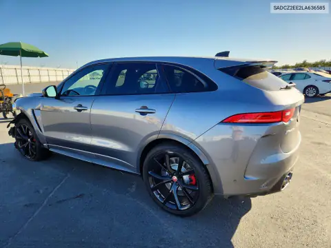 SADCZ2EE2LA636585 — 2020 Jaguar F-Pace, фото 2 с аукциона Copart, Передняя часть