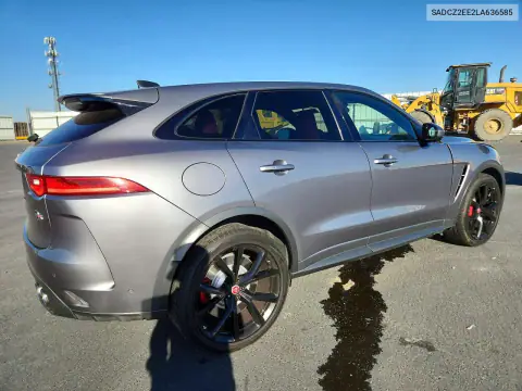 SADCZ2EE2LA636585 — 2020 Jaguar F-Pace, фото 3 с аукциона Copart, Передняя часть
