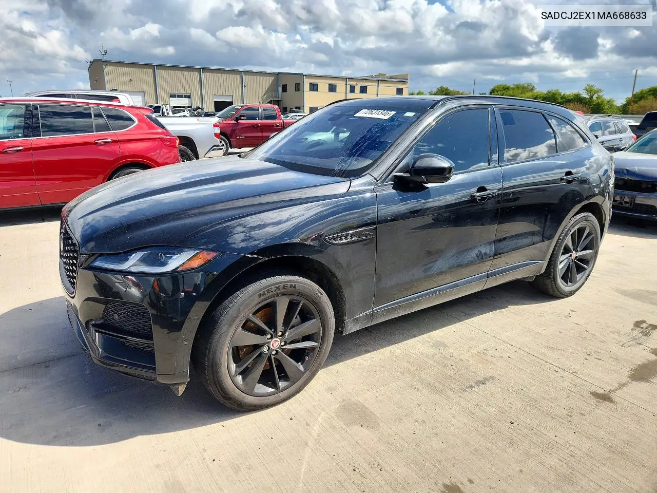 SADCJ2EX1MA668633 Jaguar F-Pace 2021 — повреждение Мелкие вмятины и царапины, фото до ремонта