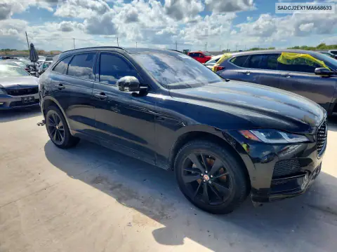 SADCJ2EX1MA668633 — 2021 Jaguar F-Pace, фото 4 с аукциона Copart, Мелкие вмятины и царапины