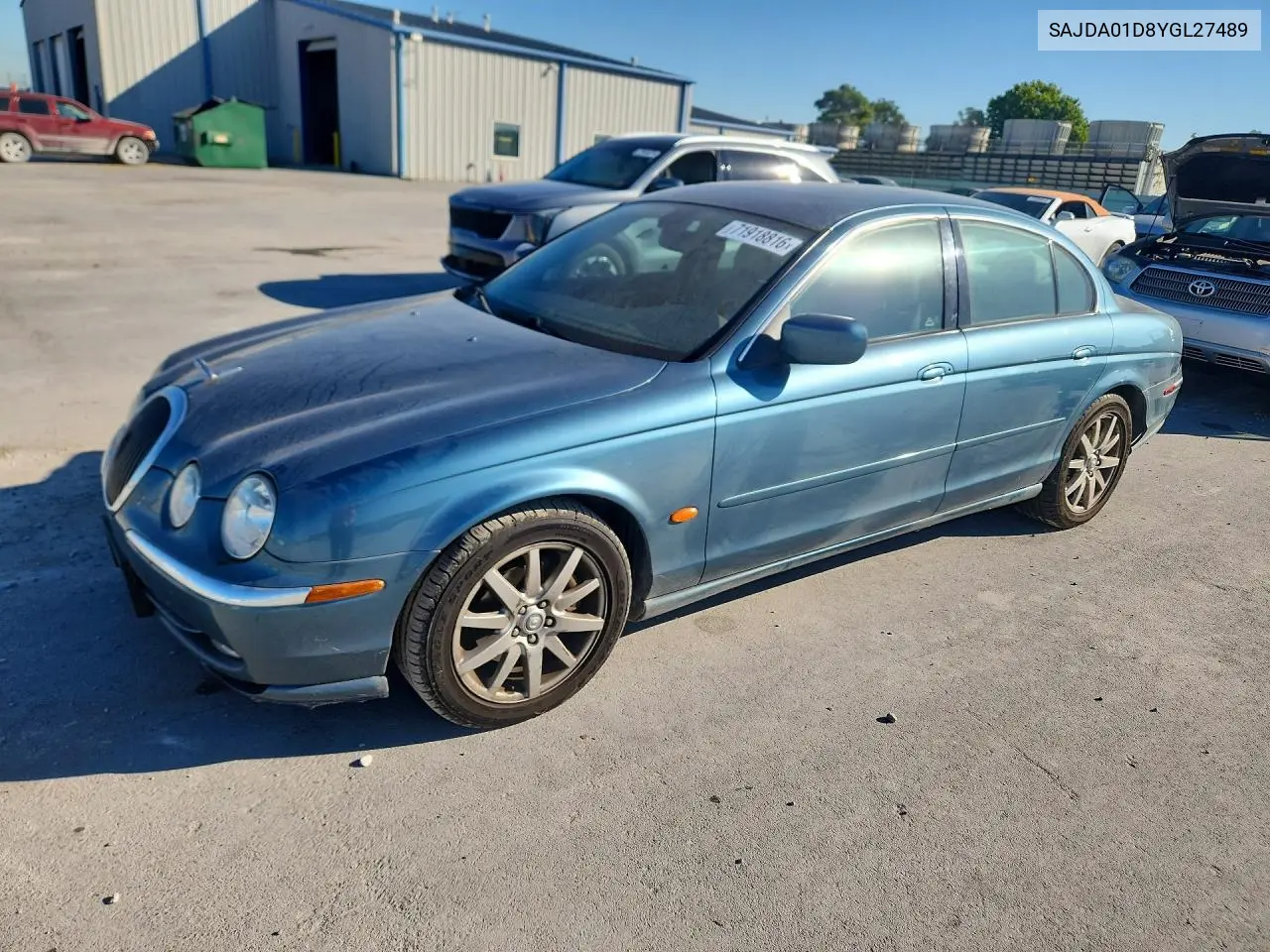 2000 Jaguar S-Type VIN SAJDA01D8YGL27489 фото 1