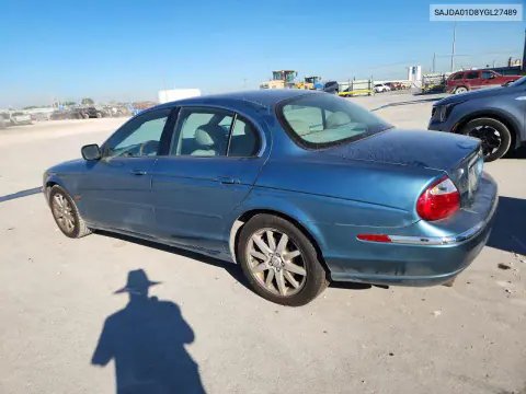2000 Jaguar S-Type VIN SAJDA01D8YGL27489 фото 2