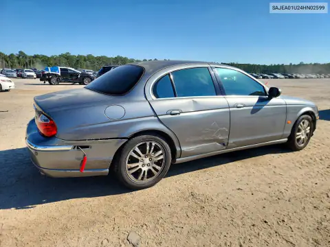 SAJEA01U24HN02599 — 2004 Jaguar S-Type, фото 3 с аукциона Copart, Боковая часть
