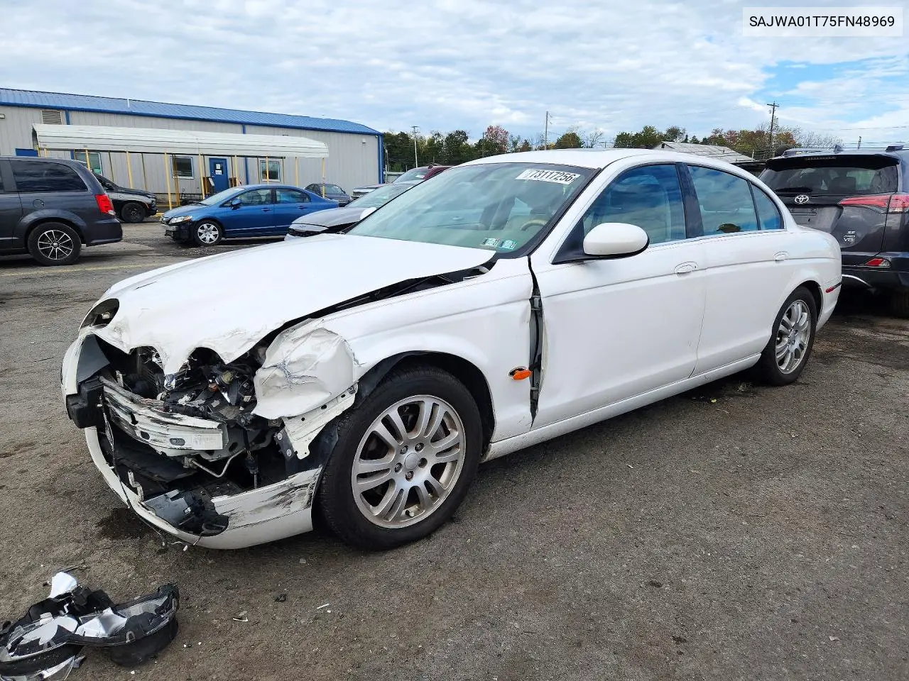 SAJWA01T75FN48969 Jaguar S-Type 2005 — повреждение Передняя часть, фото до ремонта