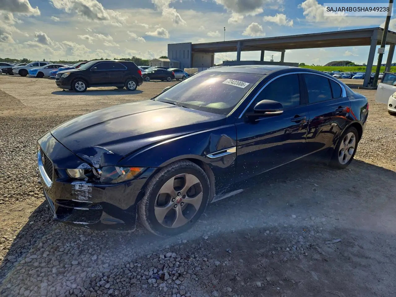 2017 Jaguar Xe VIN SAJAR4BG5HA949238 фото 1