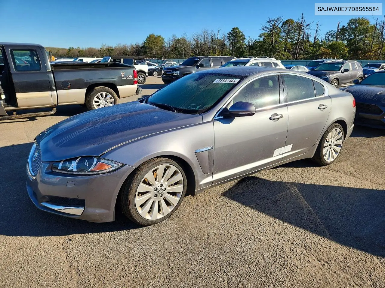 SAJWA0E77D8S65584 Jaguar XF 2013 — повреждение Подтопление, фото до ремонта